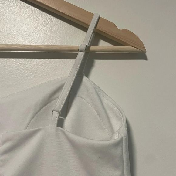 Women’s White Camisole Corset Top with Back Zip Closure -  XL - Picture 7 of 8